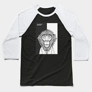 Black Shanked Douc Langur Monkey Baseball T-Shirt